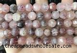 CME253 15.5 inches 10*11mm - 11*12mm pumpkin strawberry quartz beads