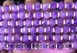 CME314 15.5 inches 8*10mm pumpkin lavender amethyst beads