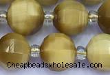 CME369 15 inches 10mm pumpkin golden tiger eye beads