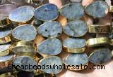 CME510 12 inches 18*28mm - 20*30mm flat teardrop labradorite beads