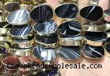 CME531 12 inches 18*28mm - 20*30mm flat teardrop banded agate beads