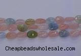 CMG233 15.5 inches 12*16mm flat teardrop morganite beads wholesale