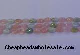 CMG237 15.5 inches 8*12mm oval morganite beads wholesale