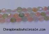 CMG256 15.5 inches 16mm faceted coin morganite beads