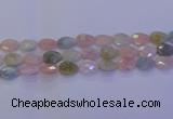 CMG272 15.5 inches 10*14mm faceted flat teardrop morganite beads