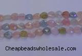 CMG284 15.5 inches 12*12mm faceted heart morganite beads