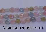 CMG286 15.5 inches 16*16mm faceted heart morganite beads