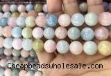 CMG333 15.5 inches 12mm round morganite beads wholesale