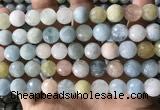 CMG388 15.5 inches 10mm faceted round morganite beads wholesale