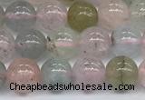 CMG391 15.5 inches 6mm round morganite gemstone beads