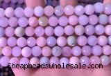 CMG398 15.5 inches 8mm faceted round morganite beads wholesale