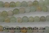 CMG51 15.5 inches 6mm round natural morganite beads wholesale