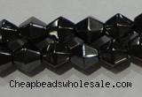 CMH135 15.5 inches 6*6mm faceted bicone magnetic hematite beads