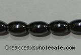 CMH146 15.5 inches 5*8mm rice magnetic hematite beads wholesale