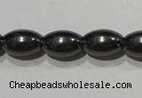 CMH147 15.5 inches 6*9mm rice magnetic hematite beads wholesale