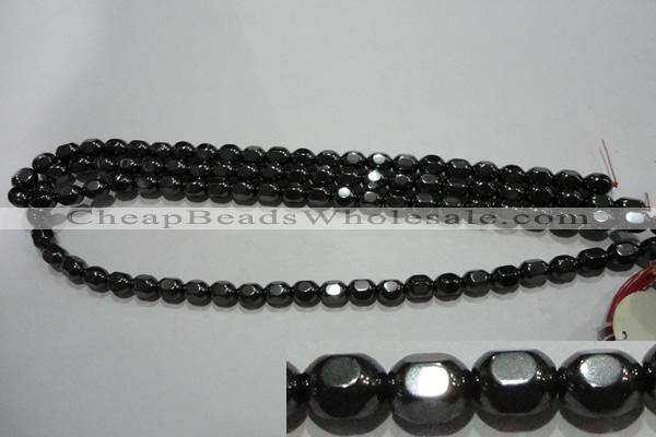 CMH169 15.5 inches 6*8mm lantern magnetic hematite beads