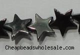 CMH177 15.5 inches 10*10mm star magnetic hematite beads wholesale