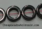 CMH179 15.5 inches 12mm donut magnetic hematite beads wholesale