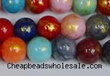 CMJ1011 15.5 inches 6mm round mixed Mashan jade beads wholesale