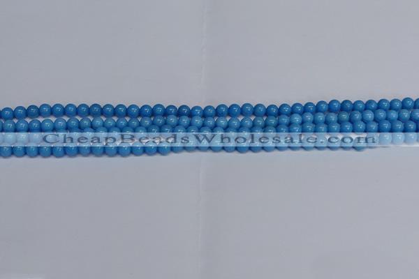 CMJ134 15.5 inches 4mm round Mashan jade beads wholesale