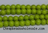 CMJ218 15.5 inches 4mm round Mashan jade beads wholesale