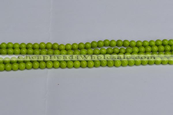 CMJ219 15.5 inches 6mm round Mashan jade beads wholesale