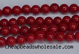 CMJ22 15.5 inches 4mm round Mashan jade beads wholesale