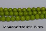 CMJ267 15.5 inches 4mm round Mashan jade beads wholesale