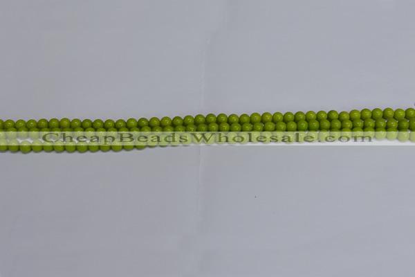 CMJ267 15.5 inches 4mm round Mashan jade beads wholesale