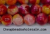 CMJ404 15.5 inches 12mm round rainbow jade beads wholesale