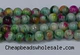 CMJ414 15.5 inches 4mm round rainbow jade beads wholesale