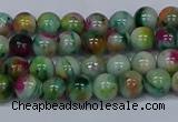 CMJ415 15.5 inches 6mm round rainbow jade beads wholesale