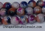 CMJ430 15.5 inches 8mm round rainbow jade beads wholesale