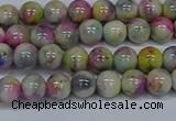 CMJ436 15.5 inches 6mm round rainbow jade beads wholesale