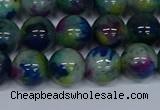 CMJ467 15.5 inches 12mm round rainbow jade beads wholesale