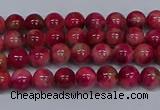 CMJ477 15.5 inches 4mm round rainbow jade beads wholesale