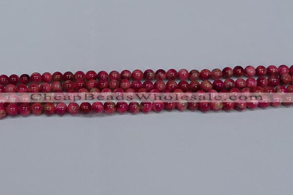 CMJ478 15.5 inches 6mm round rainbow jade beads wholesale