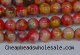 CMJ485 15.5 inches 6mm round rainbow jade beads wholesale