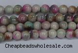 CMJ491 15.5 inches 4mm round rainbow jade beads wholesale