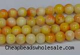 CMJ505 15.5 inches 4mm round rainbow jade beads wholesale