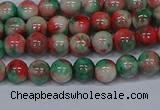 CMJ534 15.5 inches 6mm round rainbow jade beads wholesale