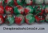 CMJ536 15.5 inches 10mm round rainbow jade beads wholesale