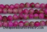 CMJ547 15.5 inches 4mm round rainbow jade beads wholesale