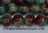 CMJ572 15.5 inches 12mm round rainbow jade beads wholesale