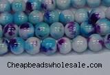 CMJ611 15.5 inches 6mm round rainbow jade beads wholesale