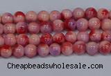 CMJ617 15.5 inches 4mm round rainbow jade beads wholesale