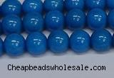 CMJ66 15.5 inches 8mm round Mashan jade beads wholesale