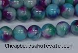 CMJ689 15.5 inches 8mm round rainbow jade beads wholesale