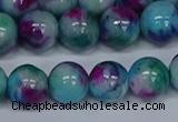 CMJ691 15.5 inches 12mm round rainbow jade beads wholesale