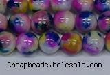 CMJ711 15.5 inches 10mm round rainbow jade beads wholesale